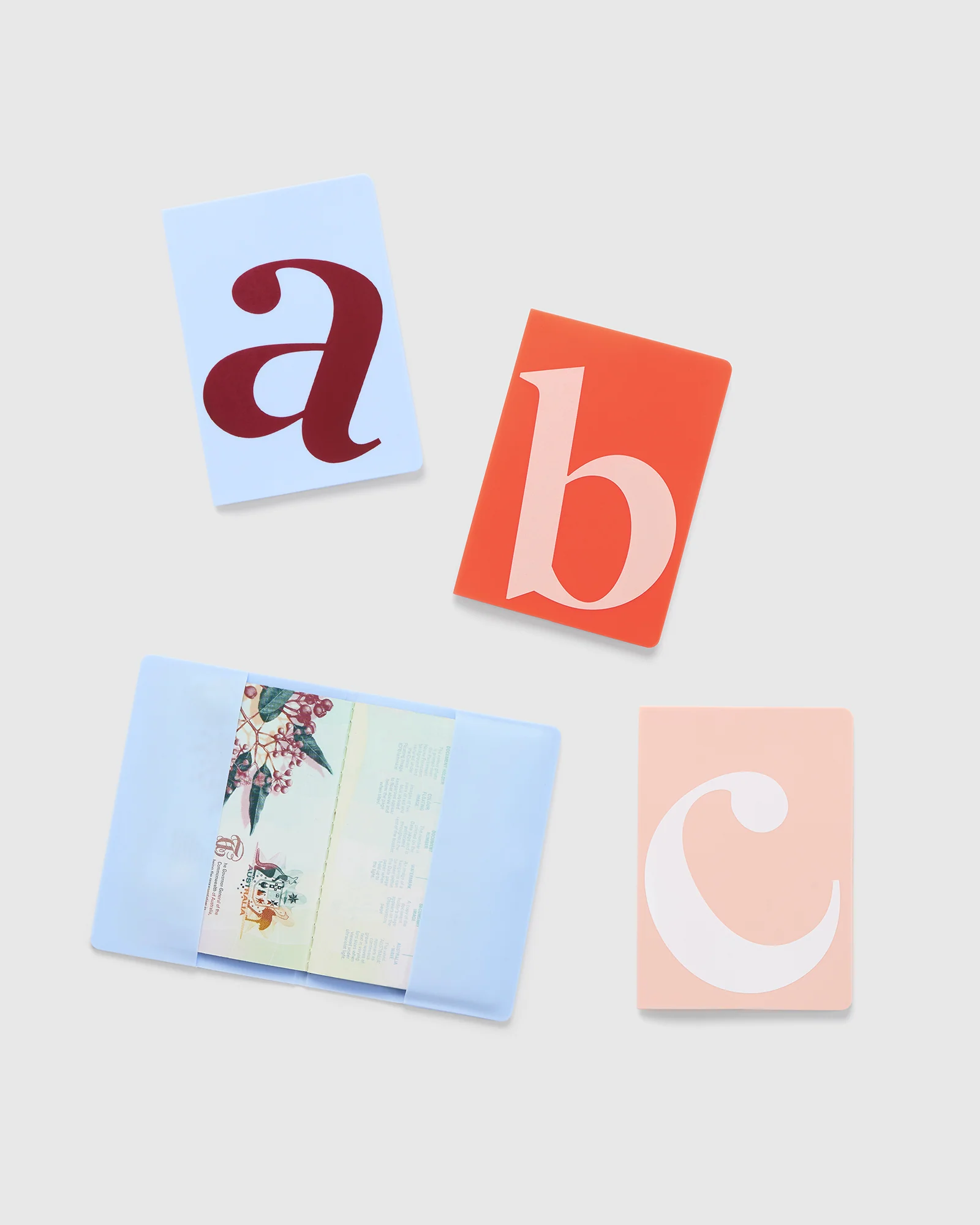Silicone Passport Holder Initial  - Tangelo - Image 4